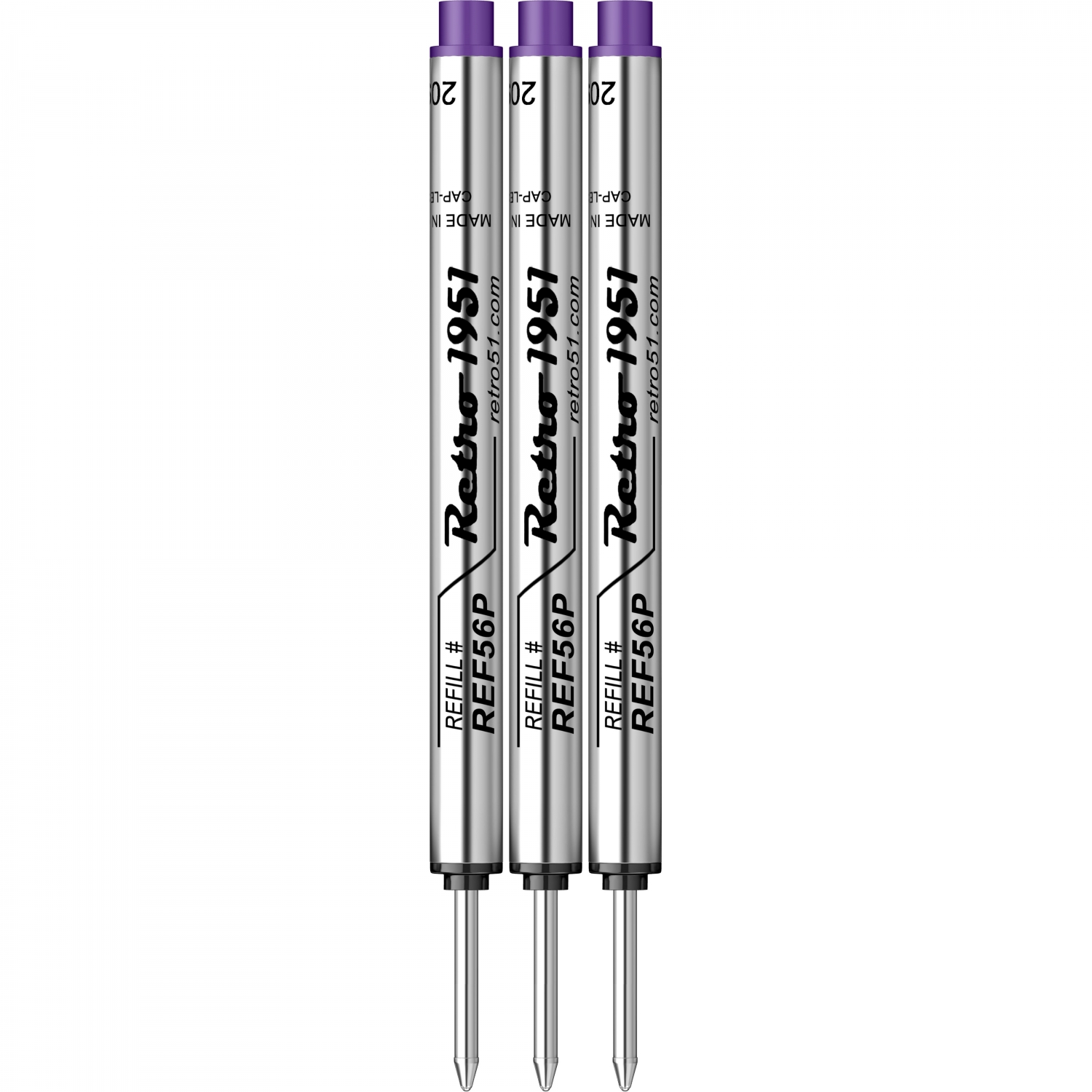 Imagine Produs Mina Roller Retro 51 Capless Purple - Mediu - 3 buc