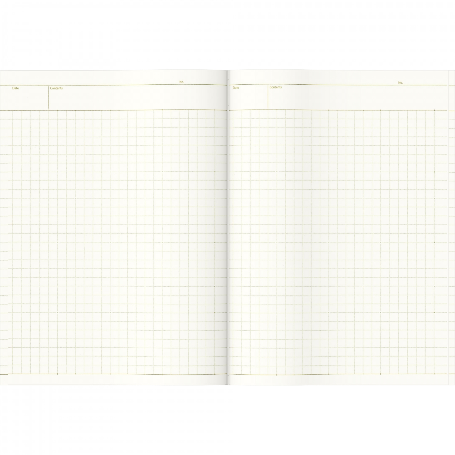 Imagine Produs Caiet A5 Nakabayashi Logical Prime - Ivory Grid 6 mm - 80 pagini 75 g mp - A513SB