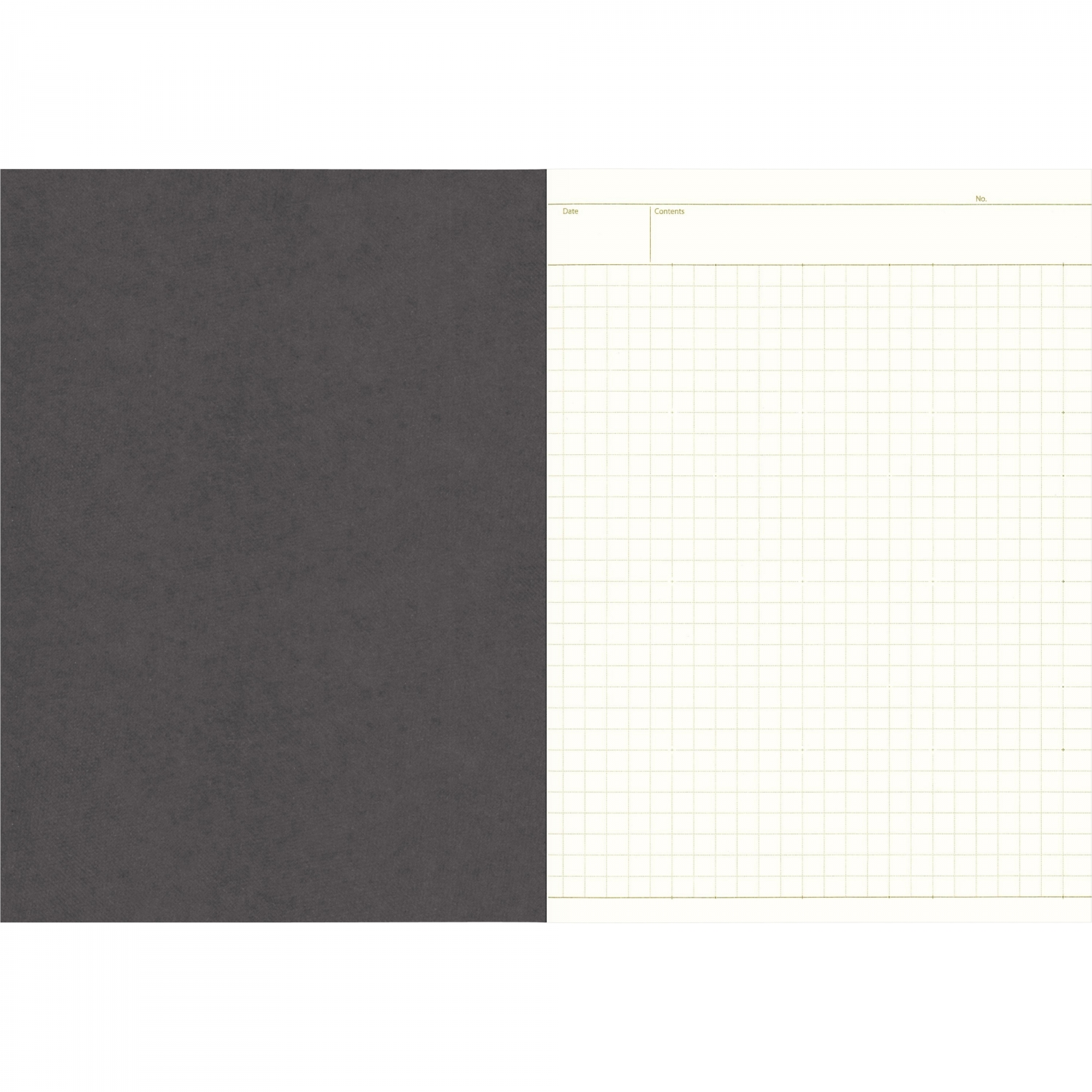 Imagine Produs Caiet A5 Nakabayashi Logical Prime - Ivory Grid 6 mm - 80 pagini 75 g mp - A513SB