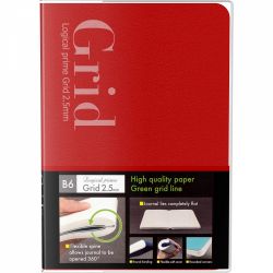 HQP Red - Ivory Grid 2.5 mm - 240 pagini 75 g mp - NB601-1