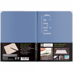 Caiet B6 Nakabayashi Logical Prime Grid HQP Blue - Ivory Grid 2.5 mm - 240 pagini 75 g/mp - NB601-8