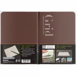 Caiet B6 Nakabayashi Logical Prime HSP Grid Brown - Ivory Grid 2.5 mm - 240 pagini 75 g/mp - NB601-12