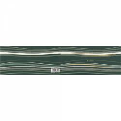 Blocnotes 180 x 85 mm Nakabayashi Kazae Memo Pad Green - Ivory Lined 8 mm - 80 foi 75 g/mp - TKE-MP-GR