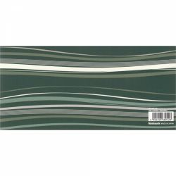 Blocnotes 180 x 85 mm Nakabayashi Kazae Memo Pad Green - Ivory Lined 8 mm - 80 foi 75 g/mp - TKE-MP-GR