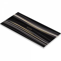 Blocnotes 180 x 85 mm Nakabayashi Kazae Memo Pad Black - Ivory Lined 8 mm - 80 foi 75 g/mp - TKE-MP-BK