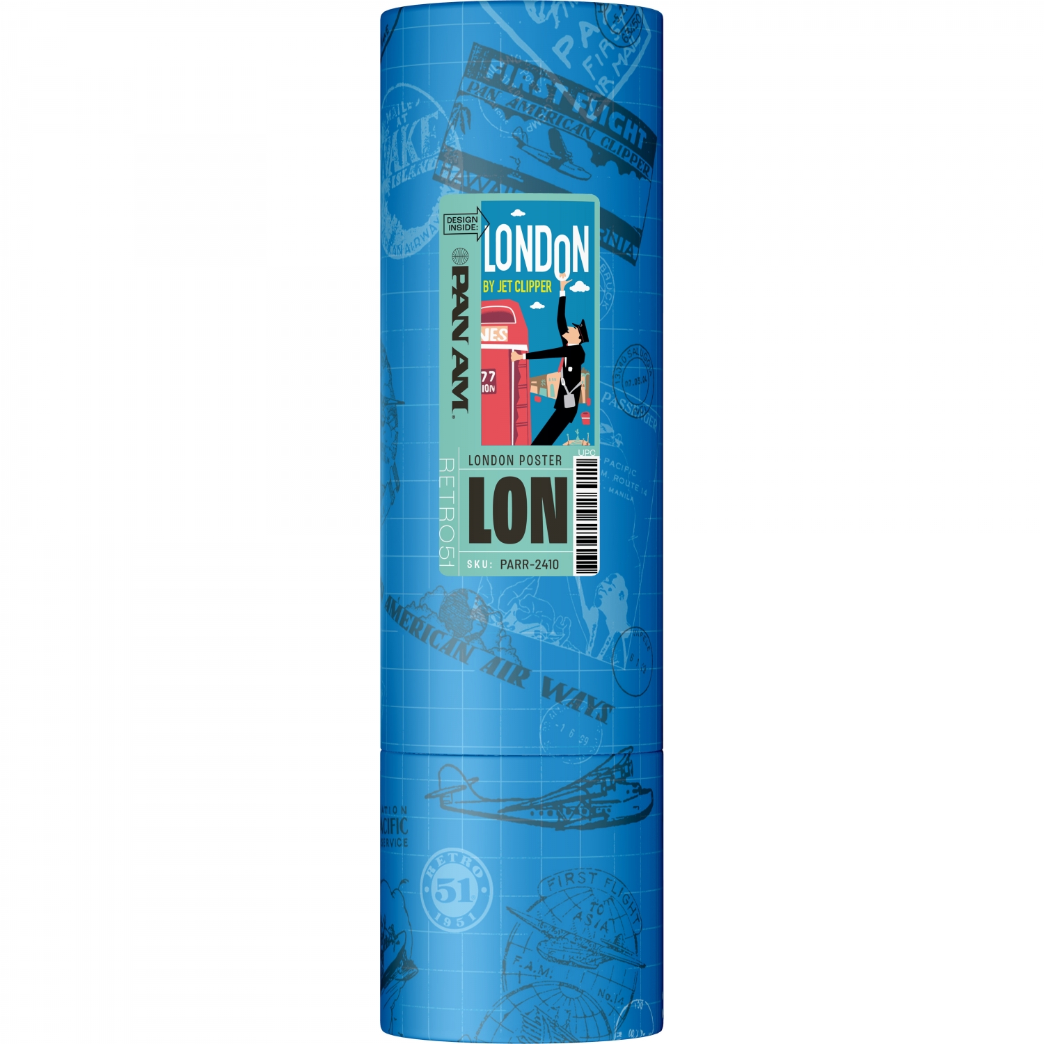 Imagine Produs Roller Retro 51 Tornado Pan Am London Poster SWPT