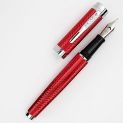 Stilou Conklin Herringbone Signature Red CT