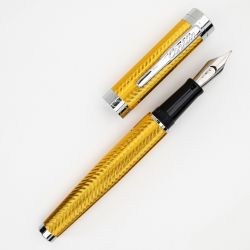 Stilou Conklin Herringbone Signature Yellow CT