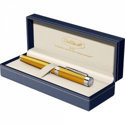 Stilou Conklin Herringbone Signature Yellow CT