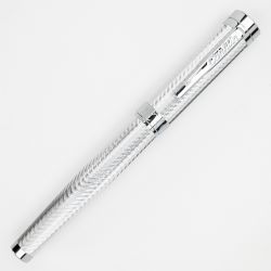 Stilou Conklin Herringbone Signature Silver CT