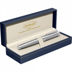 Stilou Conklin Herringbone Signature Silver CT