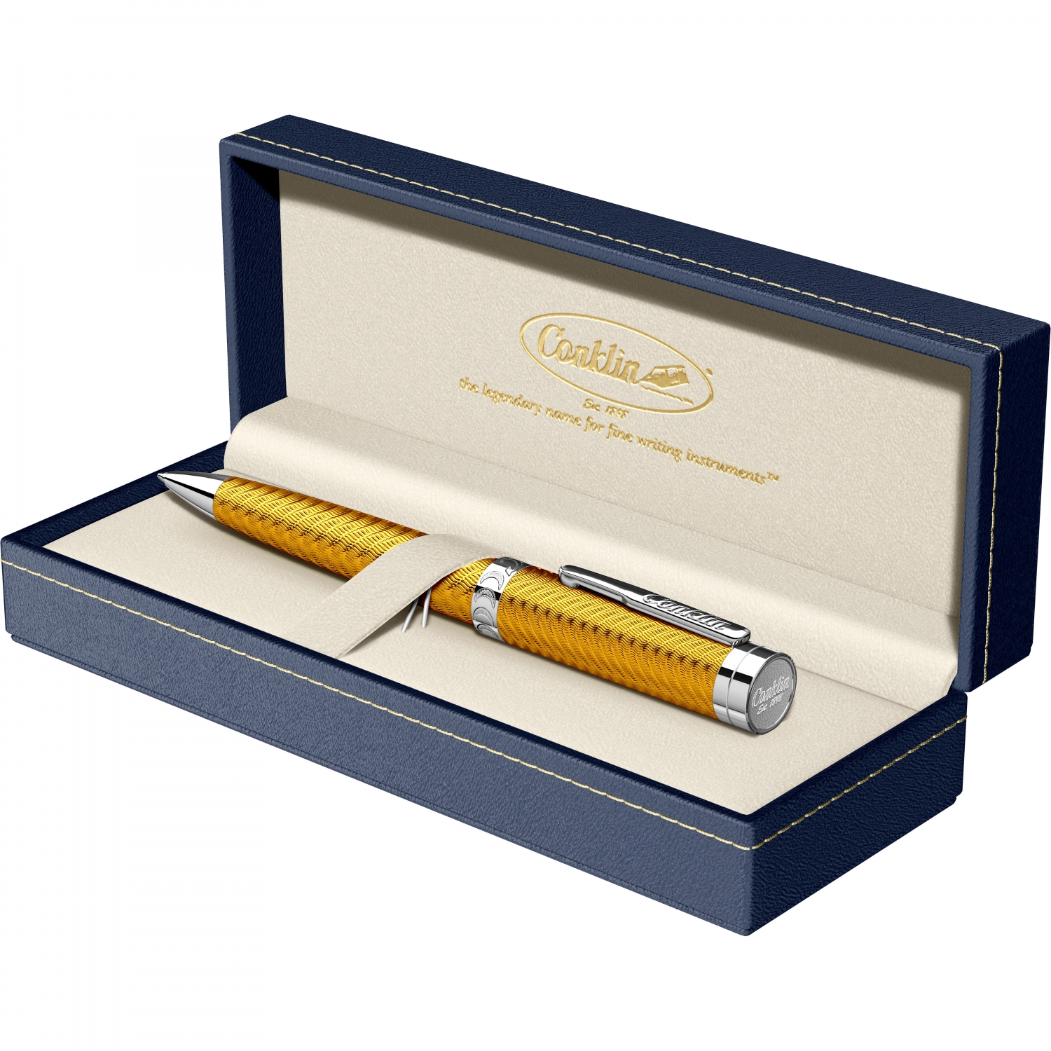 Imagine Produs Pix Conklin Herringbone Signature Yellow CT