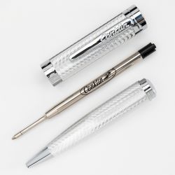 Pix Conklin Herringbone Signature Silver CT