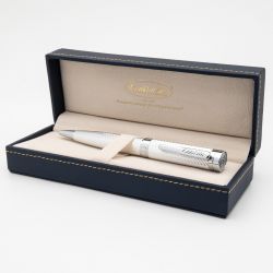 Pix Conklin Herringbone Signature Silver CT