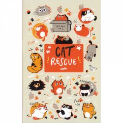 Caiet A5+ Retro 51 Classic Notebook Cat Rescue 5 - White Dot Grid 5 mm - 144 pagini 100 g mp - RNB-2332-C