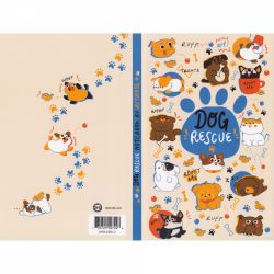 Caiet A5+ Retro 51 Classic Notebook Dog Rescue 5 - White Dot Grid 5 mm - 144 pagini 100 g/mp - RNB-2330-C