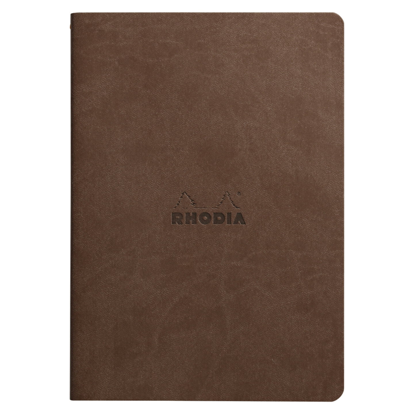 Imagine Produs Caiet A5 Rhodia Rhodiarama Sewn Spine Chocolate - Ivory Lined 7 mm - 64 pagini 90 g mp - 116403C
