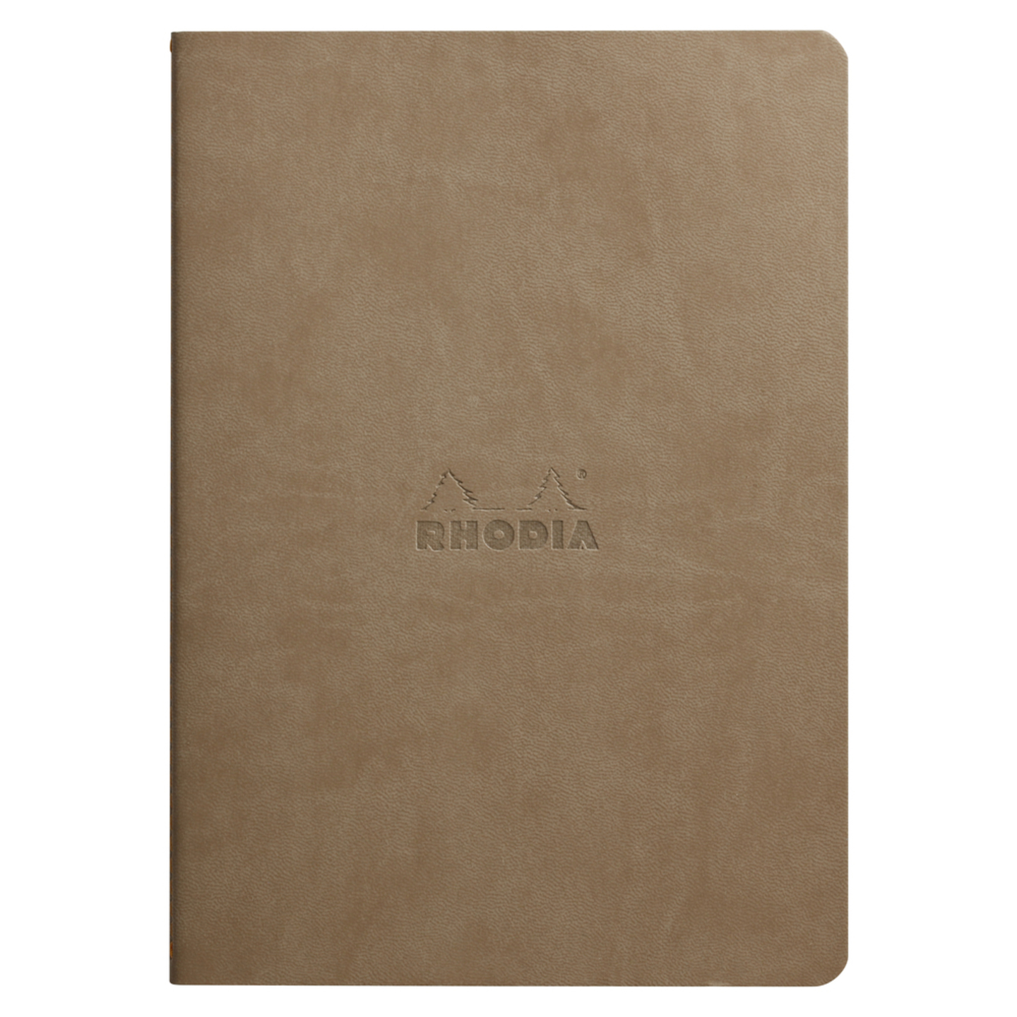 Imagine Produs Caiet A5 Rhodia Rhodiarama Sewn Spine Taupe - Ivory Lined 7 mm - 64 pagini 90 g mp - 116404C