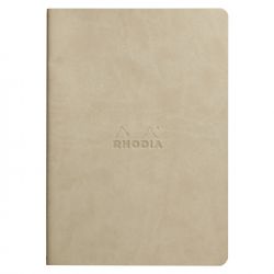 Caiet A5 Rhodia Rhodiarama Sewn Spine Beige - Ivory Dot Drid 5 mm - 64 pagini 90 g/mp - 116455C