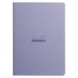 Caiet A5 Rhodia Rhodiarama Sewn Spine Iris - Ivory Lined 7 mm - 64 pagini 90 g/mp - 116409C