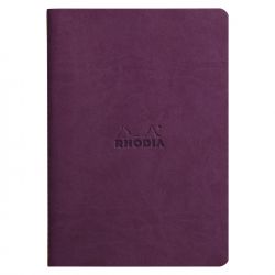 Caiet A5 Rhodia Rhodiarama Sewn Spine Purple - Ivory Lined 7 mm - 64 pagini 90 g mp - 116410C