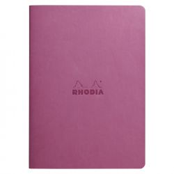 Caiet A5 Rhodia Rhodiarama Sewn Spine Lilac - Ivory Lined 7 mm - 64 pagini 90 g/mp - 116411C