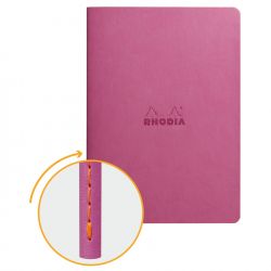 Caiet A5 Rhodia Rhodiarama Sewn Spine Lilac - Ivory Lined 7 mm - 64 pagini 90 g/mp - 116411C