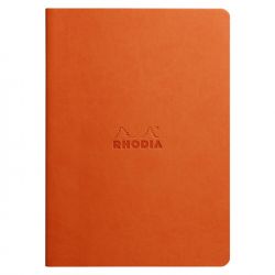 Caiet A5 Rhodia Rhodiarama Sewn Spine Tangerin - Ivory Dot Drid 5 mm - 64 pagini 90 g/mp - 116464C