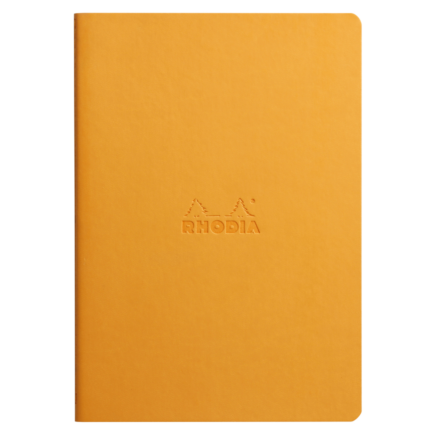 Imagine Produs Caiet A5 Rhodia Rhodiarama Sewn Spine Orange - Ivory Lined 7 mm - 64 pagini 90 g mp - 116415C