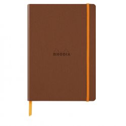 Caiet A5 Rhodia Rhodiarama Softcover Cooper - Ivory Lined 7 mm - 160 pagini 90 g/mp - 117383C