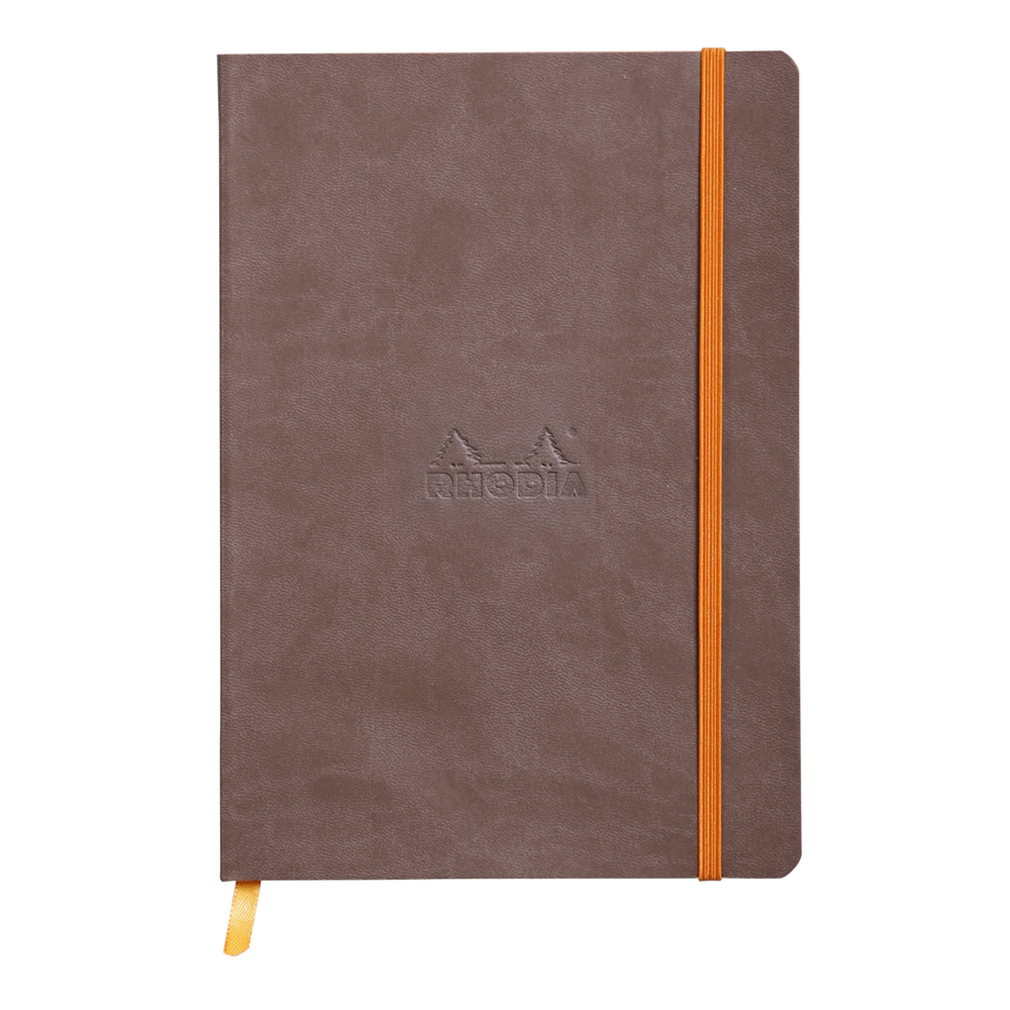 Imagine Produs Caiet A5 Rhodia Rhodiarama Softcover Webnotebook Chocolate - Ivory Lined 7 mm - 160 pagini 90 g mp - 117403C