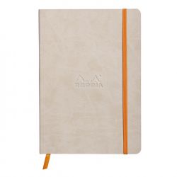 Caiet A5 Rhodia Rhodiarama Softcover Beige - Ivory Lined 7 mm - 160 pagini 90 g/mp - 117405C