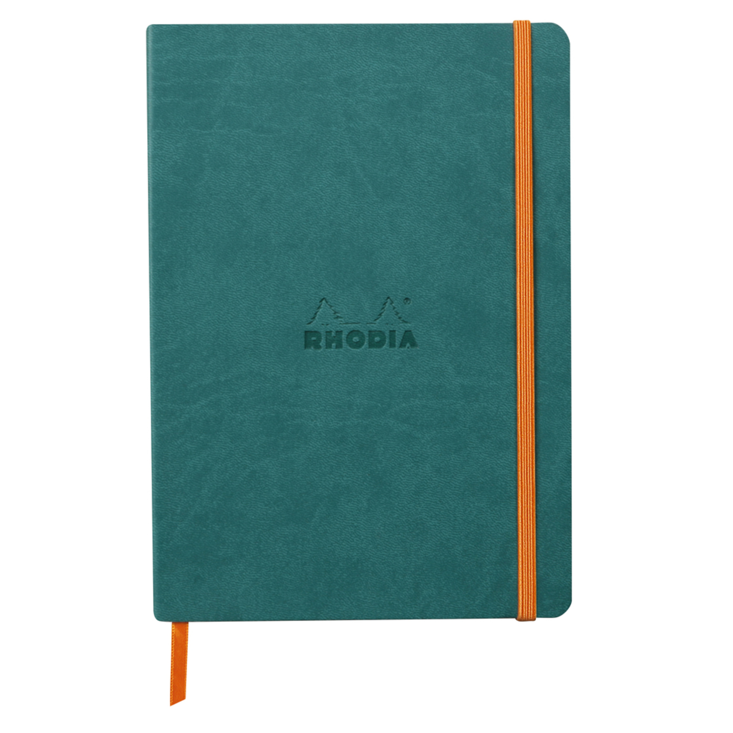 Imagine Produs Caiet A5 Rhodia Rhodiarama Softcover Webnotebook Peacock - Ivory Dot Grid 5 mm - 160 pagini 90 g mp - 117442C