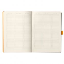 Caiet Personalizabil pentru Organizare A5 Rhodia Rhodiarama Softcover Goalbook Gold - Ivory Dot Grid 5 mm - 240 pagini 90 g/mp - 117811C