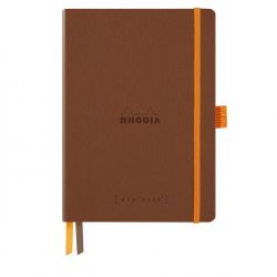 Caiet Personalizabil pentru Organizare A5 Rhodia Rhodiarama Softcover Goalbook Copper - Ivory Dot Grid 5 mm - 240 pagini 90 g/mp - 117812C