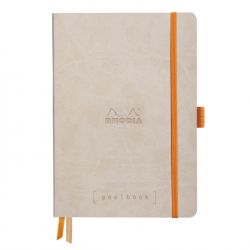 Caiet Personalizabil pentru Organizare A5 Rhodia Rhodiarama Softcover Goalbook Beige - Ivory Dot Grid 5 mm - 240 pagini 90 g/mp - 117745C