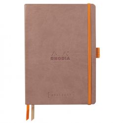 Caiet Personalizabil pentru Organizare A5 Rhodia Rhodiarama Softcover Goalbook Rosewood - Ivory Dot Grid 5 mm - 240 pagini 90 g mp - 117802C