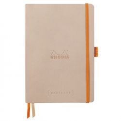 Caiet Personalizabil pentru Organizare A5 Rhodia Rhodiarama Softcover Goalbook Rose Smoke - Ivory Dot Grid 5 mm - 240 pagini 90 g/mp - 117803C