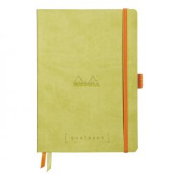 Caiet Personalizabil pentru Organizare A5 Rhodia Rhodiarama Softcover Goalbook Anise Green - Ivory Dot Grid 5 mm - 240 pagini 90 g/mp - 117746C