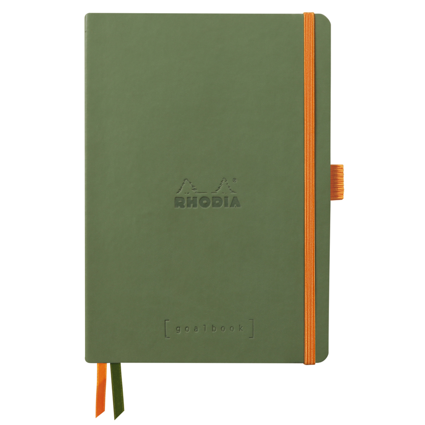 Imagine Produs Caiet Personalizabil pentru Organizare A5 Rhodia Rhodiarama Softcover Goalbook Sage - Ivory Dot Grid 5 mm - 240 pagini 90 g mp - 117804C