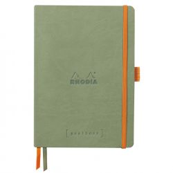 Caiet Personalizabil pentru Organizare A5 Rhodia Rhodiarama Softcover Goalbook Celadon - Ivory Dot Grid 5 mm - 240 pagini 90 g/mp - 117805C