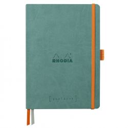 Caiet Personalizabil pentru Organizare A5 Rhodia Rhodiarama Softcover Goalbook Aqua - Ivory Dot Grid 5 mm - 240 pagini 90 g/mp - 117807C