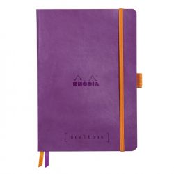 Caiet Personalizabil pentru Organizare A5 Rhodia Rhodiarama Softcover Goalbook Purple - Ivory Dot Grid 5 mm - 240 pagini 90 g/mp - 117750C