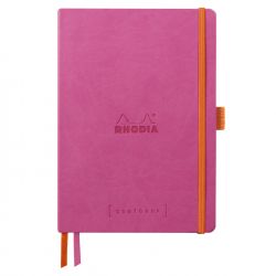 Caiet Personalizabil pentru Organizare A5 Rhodia Rhodiarama Softcover Goalbook Fuchsia - Ivory Dot Grid 5 mm - 240 pagini 90 g/mp - 117809C