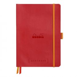 Caiet Personalizabil pentru Organizare A5 Rhodia Rhodiarama Softcover Goalbook Poppy - Ivory Dot Grid 5 mm - 240 pagini 90 g/mp - 117753C