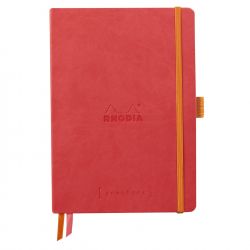 Caiet Personalizabil pentru Organizare A5 Rhodia Rhodiarama Softcover Goalbook Coral - Ivory Dot Grid 5 mm - 240 pagini 90 g/mp - 117810C