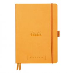 Caiet Personalizabil pentru Organizare A5 Rhodia Rhodiarama Softcover Goalbook Orange - Ivory Dot Grid 5 mm - 240 pagini 90 g/mp - 117755C