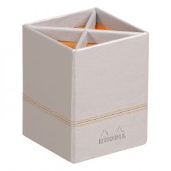 Suport Instrumente de Scris Rhodia Rhodiarama Pencil Holder Silver