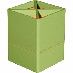 Suport Instrumente de Scris Rhodia Rhodiarama Pencil Holder Anise Green