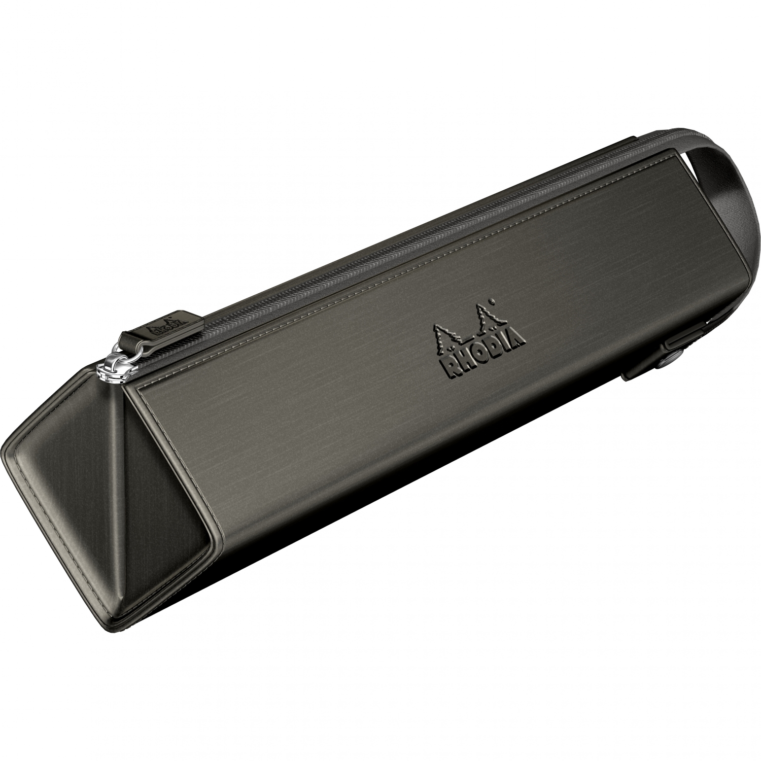 Imagine Produs Etui Combo cu fermoar Rhodia Rhodiarama Zippered Hard Case Pencil Box Titanium